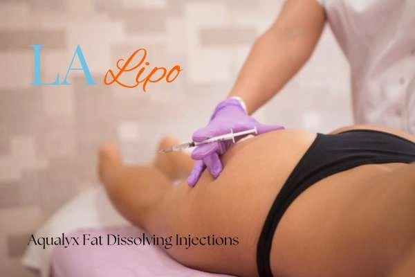 Woman having fat dissolving injections Stratford-upon-Avon on thighs