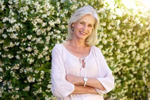 Older woman happy with urinary incontinence treatment Stratford-upon-Avon
