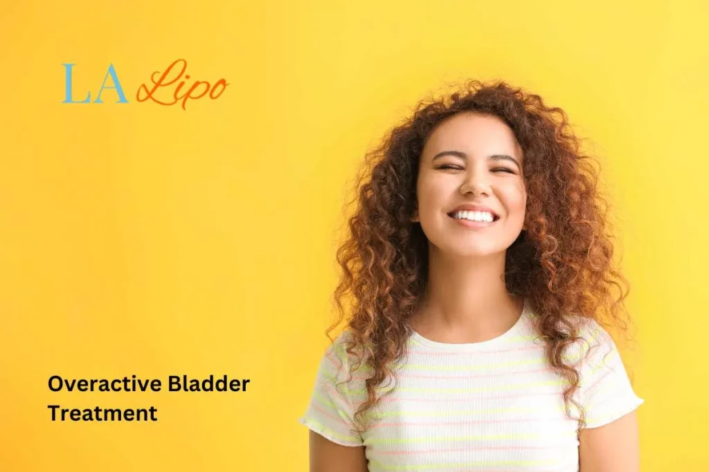woman smiling about overactive bladder treatment Stratford-upon-Avon solutions